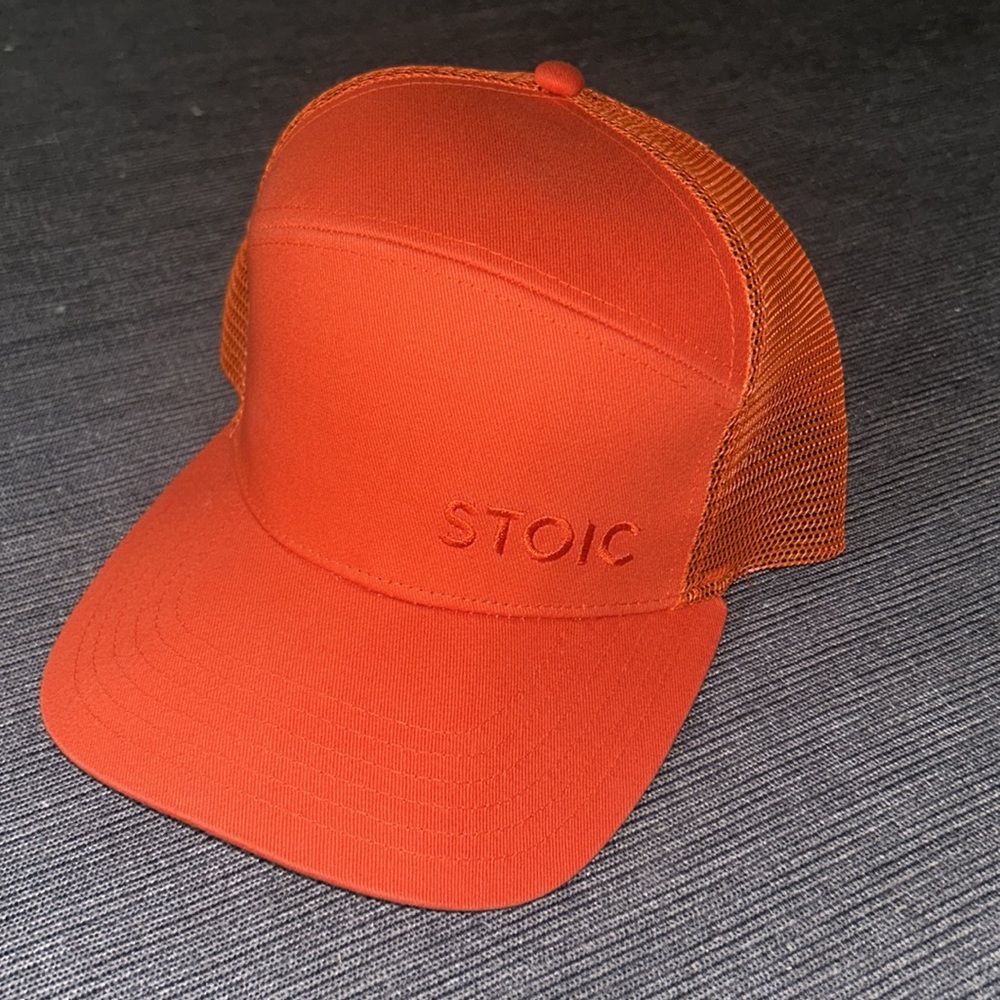 Unisex Stoic Trucker Hat Orange